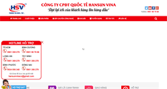 Desktop Screenshot of hansunvinaco.com
